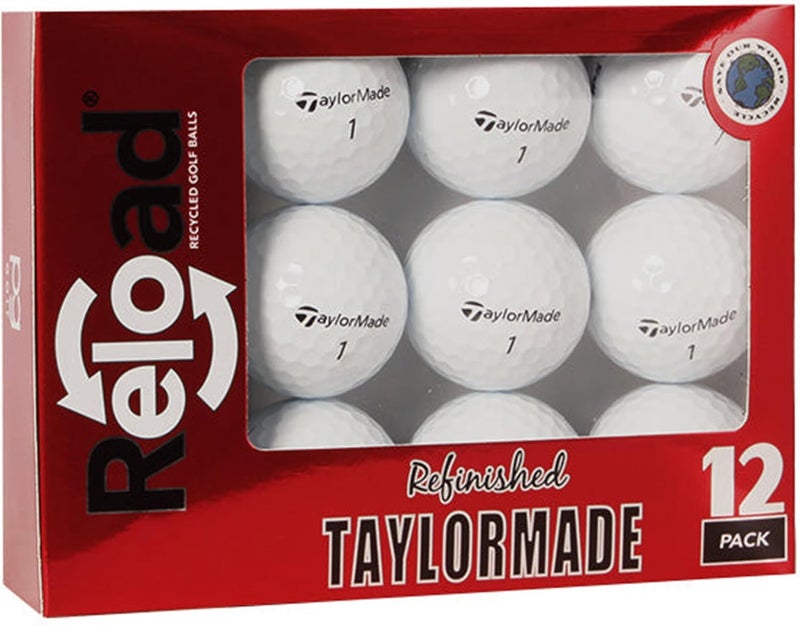 LostGolfBalls Taylormade TP5 Golf Balls (12 Pack) - Mint Quality, Used Golf Balls Refinished by .com, Like New with No Logos - Image 1